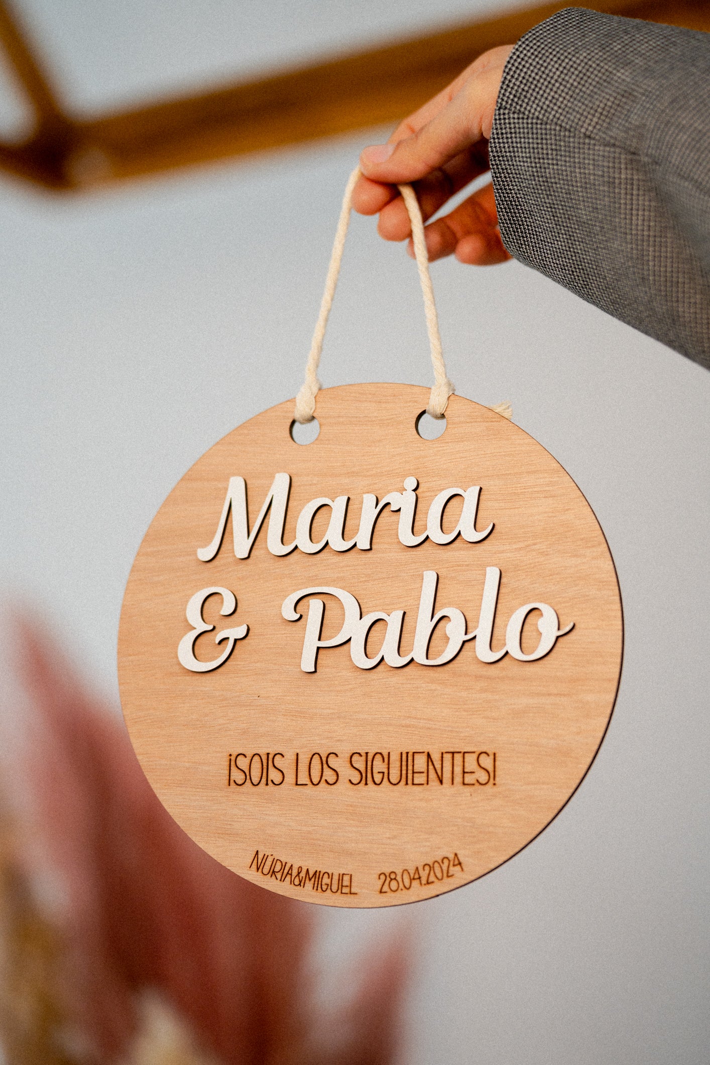 Disco de Madera 'Sois los Siguientes'